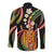 Hawaii King Kamehameha Long Sleeve Button Shirt Fantastic Plumeria Reggae