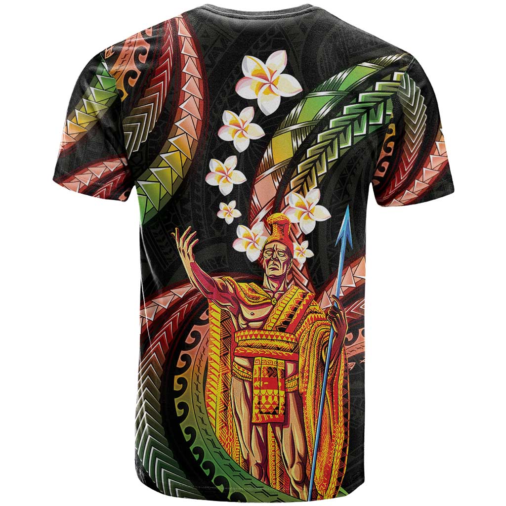 Hawaii King Kamehameha T Shirt Fantastic Plumeria Reggae
