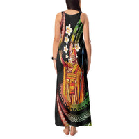 Hawaii King Kamehameha Tank Maxi Dress Fantastic Plumeria Reggae