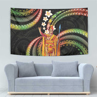 Hawaii King Kamehameha Tapestry Fantastic Plumeria Reggae