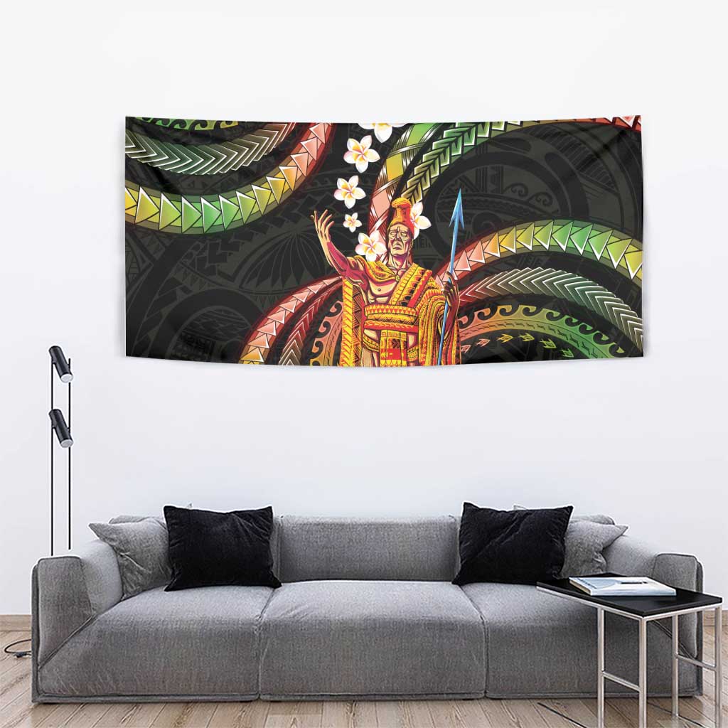 Hawaii King Kamehameha Tapestry Fantastic Plumeria Reggae