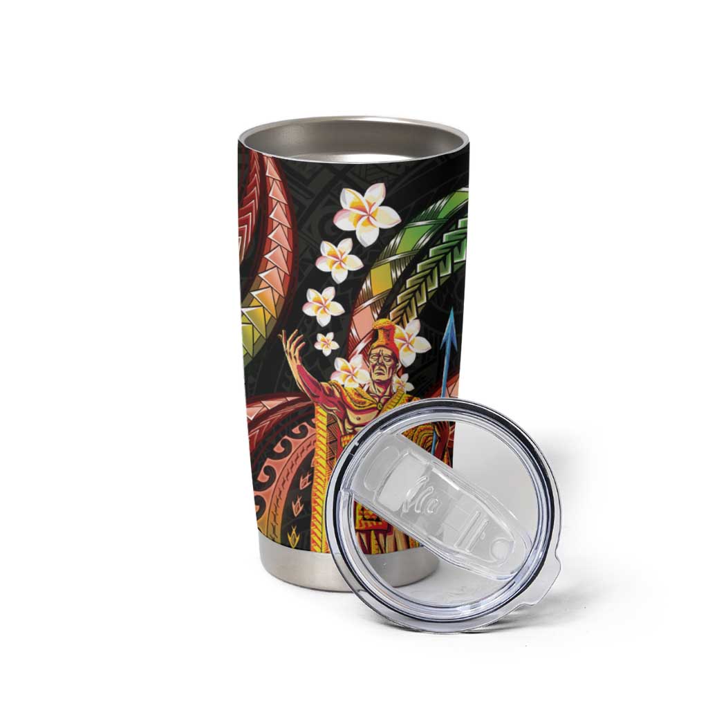 Hawaii King Kamehameha Tumbler Cup Fantastic Plumeria Reggae