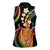 Hawaii King Kamehameha Women Sleeveless Polo Shirt Fantastic Plumeria Reggae