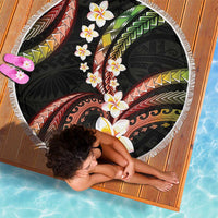 Hawaii Plumeria Reggae Beach Blanket Polynesian Pattern