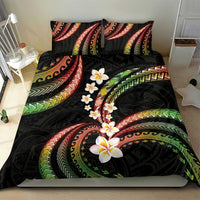 Hawaii Plumeria Reggae Bedding Set Polynesian Pattern