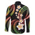 Hawaii Plumeria Reggae Family Matching Puletasi and Hawaiian Shirt Polynesian Pattern