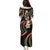 Hawaii Plumeria Reggae Family Matching Puletasi and Hawaiian Shirt Polynesian Pattern