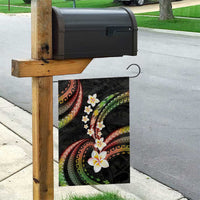 Hawaii Plumeria Reggae Garden Flag Polynesian Pattern