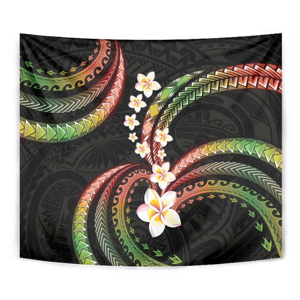 Hawaii Plumeria Reggae Tapestry Polynesian Pattern