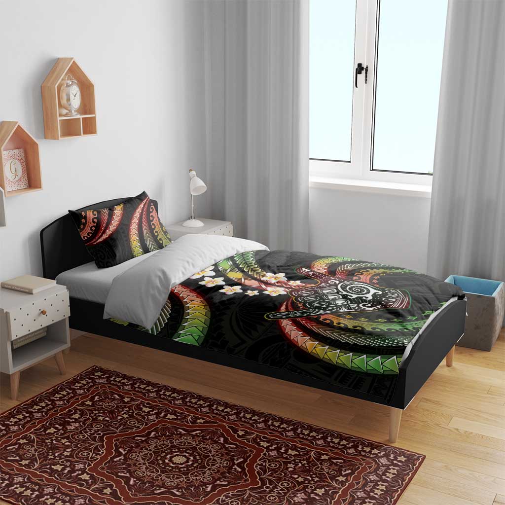 Hawaii Shaka Sign Bedding Set Fantastic Frangipani Reggae