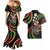 Hawaii Shaka Sign Couples Matching Mermaid Dress and Hawaiian Shirt Fantastic Frangipani Reggae