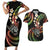 Hawaii Shaka Sign Couples Matching Short Sleeve Bodycon Dress and Hawaiian Shirt Fantastic Frangipani Reggae
