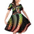Hawaii Shaka Sign Family Matching Off Shoulder Short Dress and Hawaiian Shirt Fantastic Frangipani Reggae