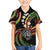 Hawaii Shaka Sign Family Matching Off Shoulder Short Dress and Hawaiian Shirt Fantastic Frangipani Reggae