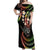 Hawaii Shaka Sign Off Shoulder Maxi Dress Fantastic Frangipani Reggae