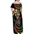 Hawaii Shaka Sign Off Shoulder Maxi Dress Fantastic Frangipani Reggae