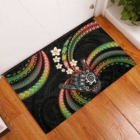 Hawaii Shaka Sign Rubber Doormat Fantastic Frangipani Reggae