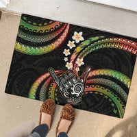Hawaii Shaka Sign Rubber Doormat Fantastic Frangipani Reggae
