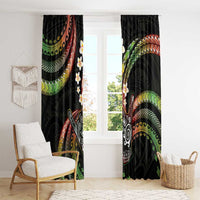 Hawaii Shaka Sign Window Curtain Fantastic Frangipani Reggae