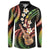 Hawaiian Ukulele Button Sweatshirt Jawaiian Fantastic Plumeria