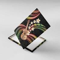 Hawaiian Ukulele Canvas Wall Art Jawaiian Fantastic Plumeria