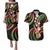 Hawaiian Ukulele Couples Matching Puletasi and Hawaiian Shirt Jawaiian Fantastic Plumeria