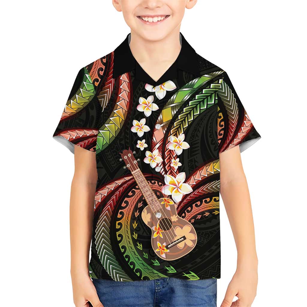 Hawaiian Ukulele Hawaiian Shirt Jawaiian Fantastic Plumeria