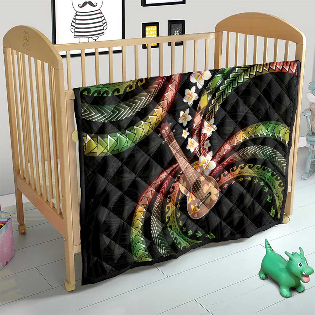 Hawaiian Ukulele Quilt Jawaiian Fantastic Plumeria