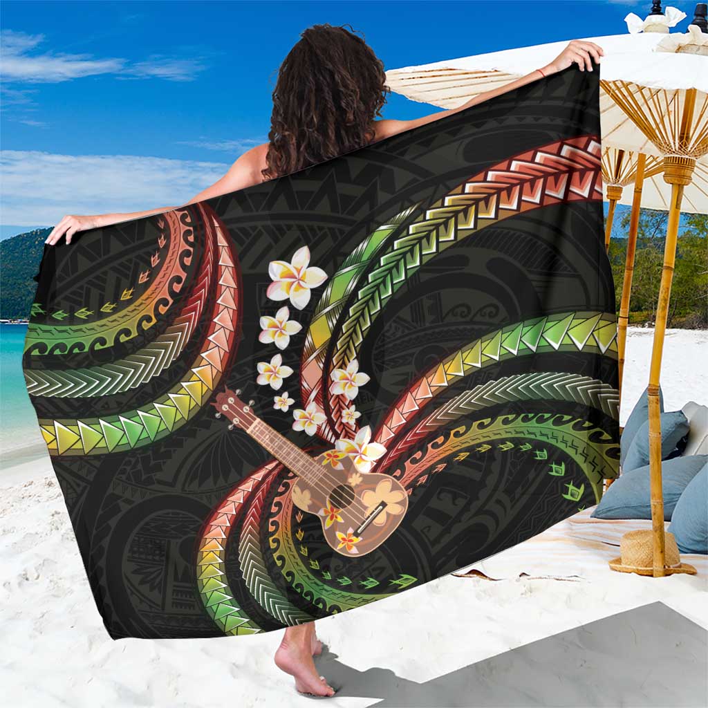 Hawaiian Ukulele Sarong Jawaiian Fantastic Plumeria