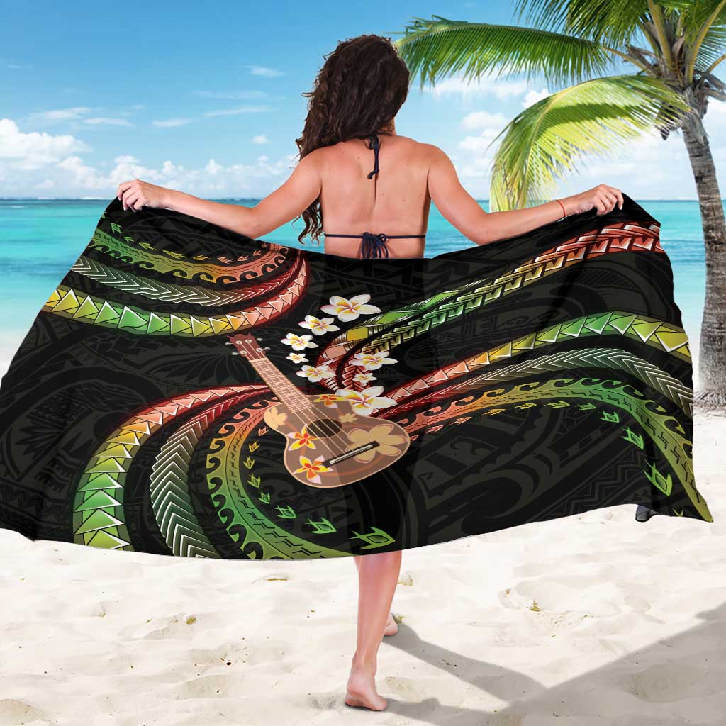 Hawaiian Ukulele Sarong Jawaiian Fantastic Plumeria