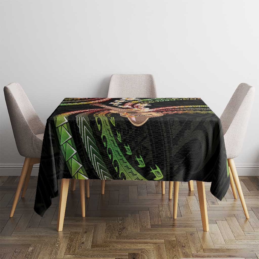 Hawaiian Ukulele Tablecloth Jawaiian Fantastic Plumeria