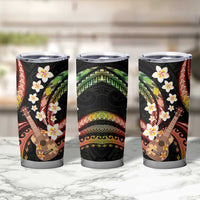 Hawaiian Ukulele Tumbler Cup Jawaiian Fantastic Plumeria