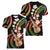 Hawaiian Ukulele Women V-Neck T-Shirt Jawaiian Fantastic Plumeria
