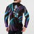 Hawaii Map Kanaka Maoli Button Sweatshirt Fantastic Frangipani Amethyst Gradient