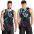 Hawaii Map Kanaka Maoli Men Tank Top Fantastic Frangipani Amethyst Gradient