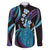 Hawaii King Kamehameha Family Matching Puletasi and Hawaiian Shirt Fantastic Plumeria Amethyst Gradient