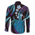 Hawaii King Kamehameha Family Matching Puletasi and Hawaiian Shirt Fantastic Plumeria Amethyst Gradient