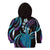 Hawaii King Kamehameha Kid Hoodie Fantastic Plumeria Amethyst Gradient