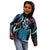 Hawaii King Kamehameha Kid Hoodie Fantastic Plumeria Amethyst Gradient