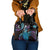 Hawaii King Kamehameha Shoulder Handbag Fantastic Plumeria Amethyst Gradient