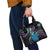 Hawaii King Kamehameha Shoulder Handbag Fantastic Plumeria Amethyst Gradient