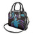 Hawaii King Kamehameha Shoulder Handbag Fantastic Plumeria Amethyst Gradient