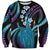 Hawaii King Kamehameha Sweatshirt Fantastic Plumeria Amethyst Gradient
