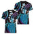 Hawaii King Kamehameha Women V-Neck T-Shirt Fantastic Plumeria Amethyst Gradient