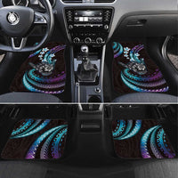 Hawaii Shaka Sign Car Mats Fantastic Frangipani Amethyst Gradient