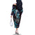 Hawaii Shaka Sign Family Matching Off The Shoulder Long Sleeve Dress and Hawaiian Shirt Fantastic Frangipani Amethyst Gradient