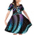Hawaii Shaka Sign Family Matching Off Shoulder Short Dress and Hawaiian Shirt Fantastic Frangipani Amethyst Gradient