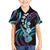 Hawaiian Ukulele Kid Hawaiian Shirt Amethyst Gradient Fantastic Plumeria