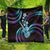 Hawaiian Ukulele Quilt Amethyst Gradient Fantastic Plumeria