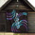 Hawaiian Ukulele Quilt Amethyst Gradient Fantastic Plumeria